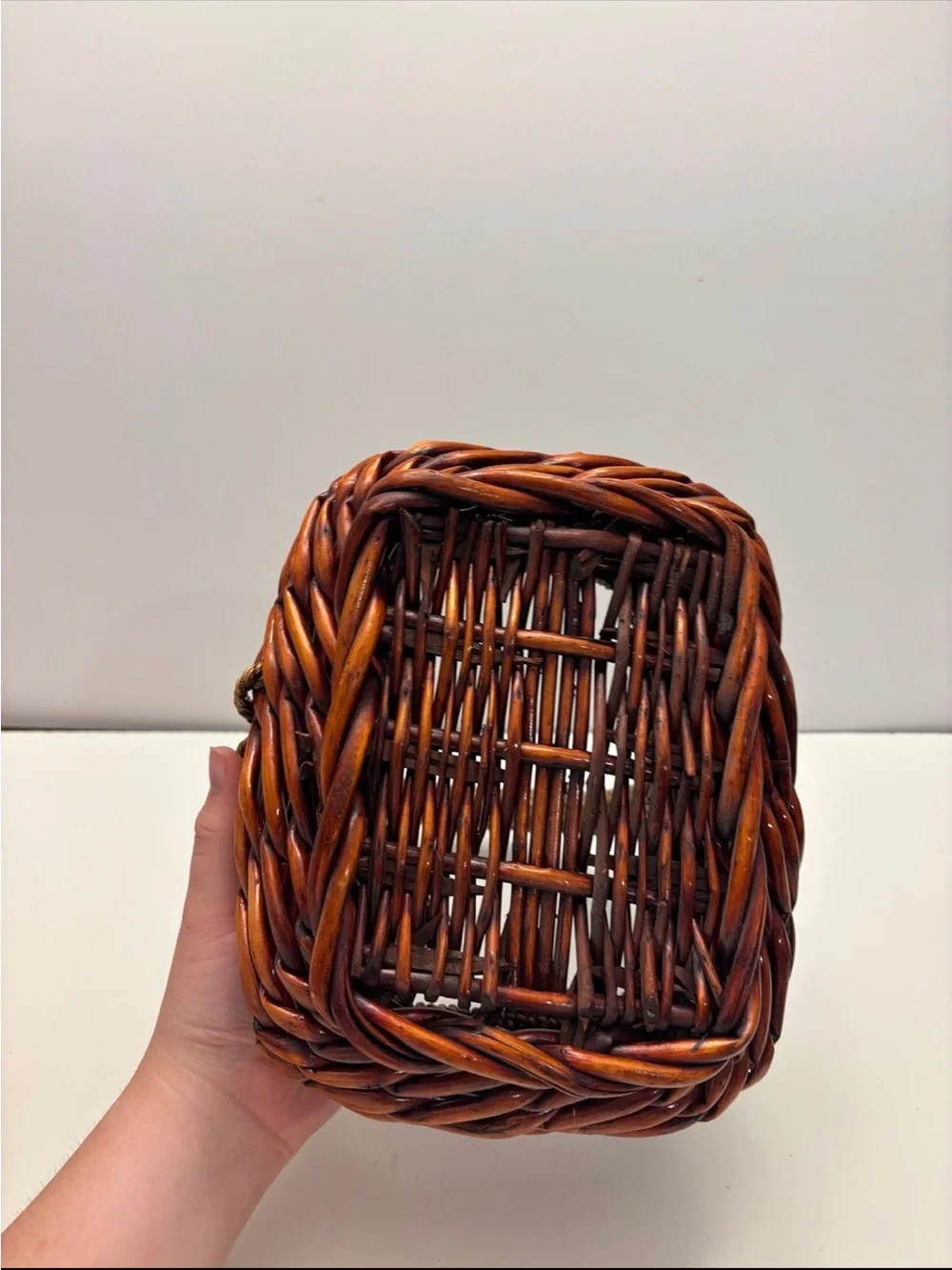 Woven Basket with Handle - Home Decor Storage